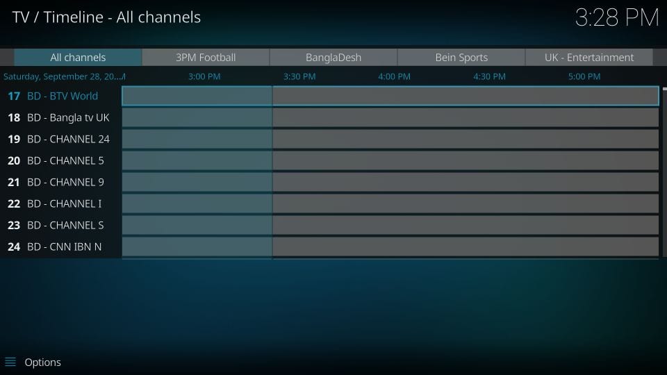 use pvr iptv simple client on kodi