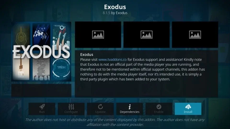 steps to install exodus kodi