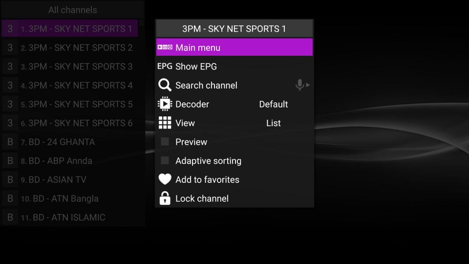 steps to install perfect player iptv