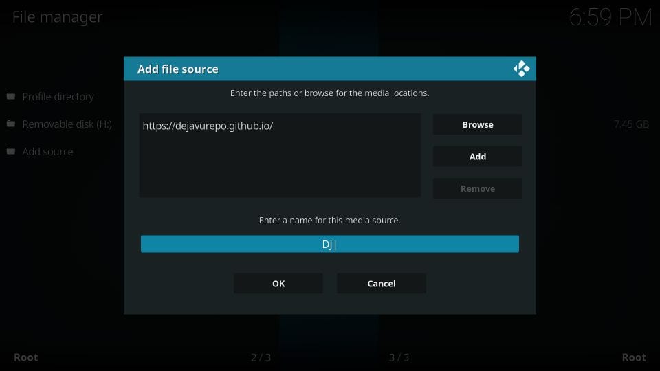 install dejavu kodi addon