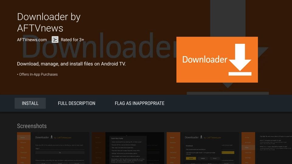 install downloader on android tv