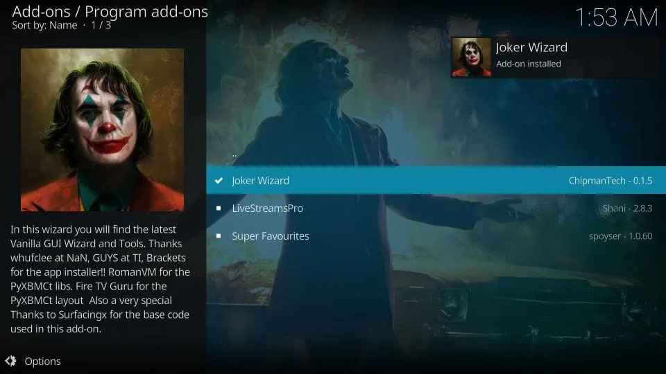 install the joker kodi builds