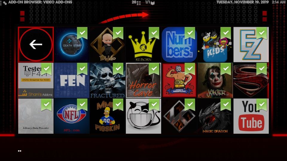 set up the joker kodi build