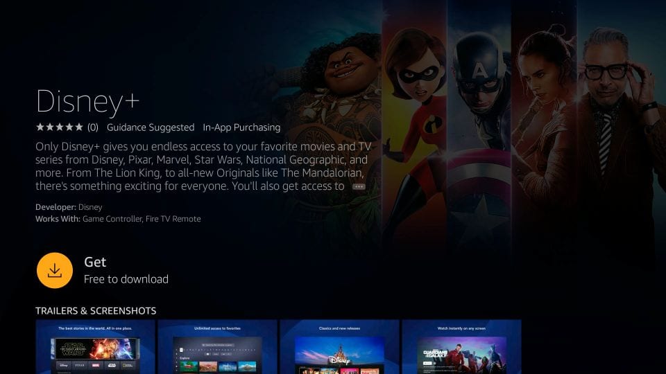 download disney+ on firestick (disney plus)
