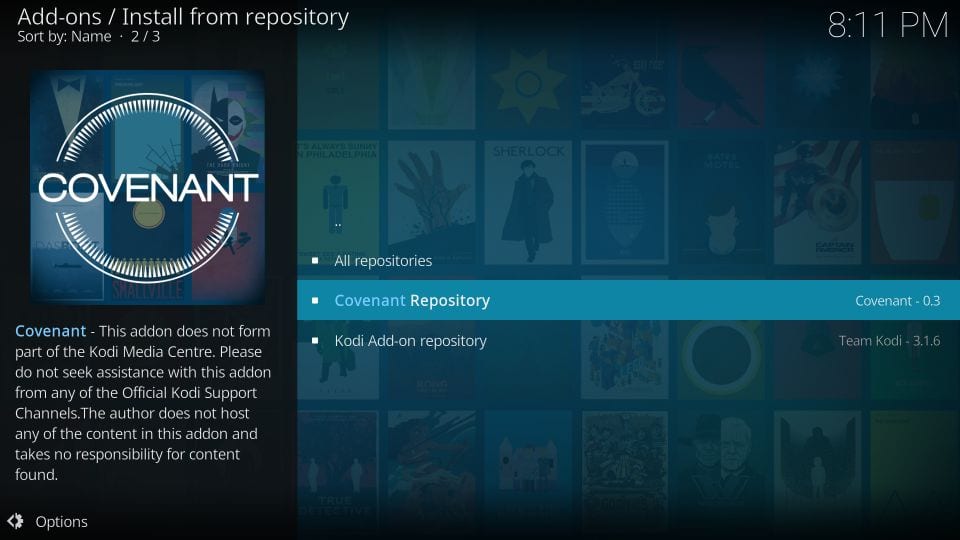 Covenant Kodi