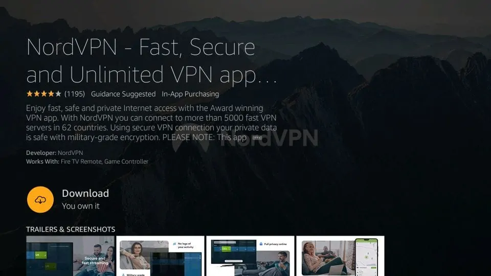 download nordvpn app for firestick