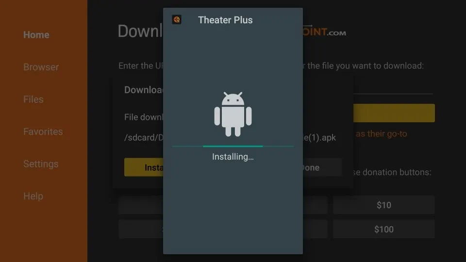 theater plus apk for Firestick