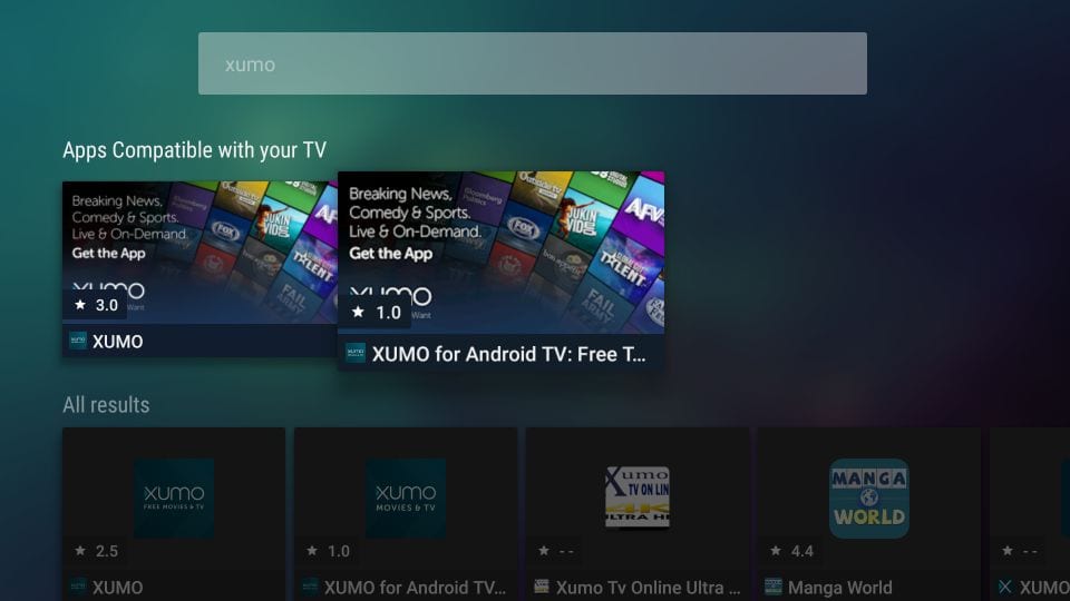 open xumo app