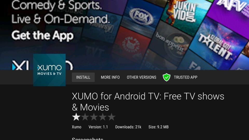 install xumo apk