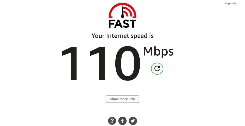 internet speed test results on fire tv stick