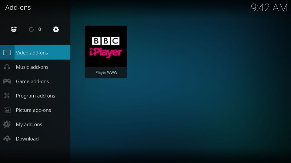 open bbc iplayer kodi addon