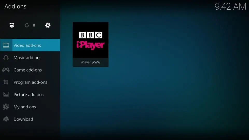open bbc iplayer kodi addon