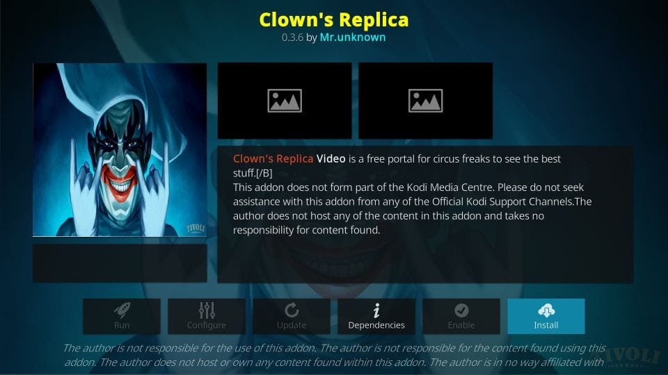 How to install clown’s replica addon on kodi