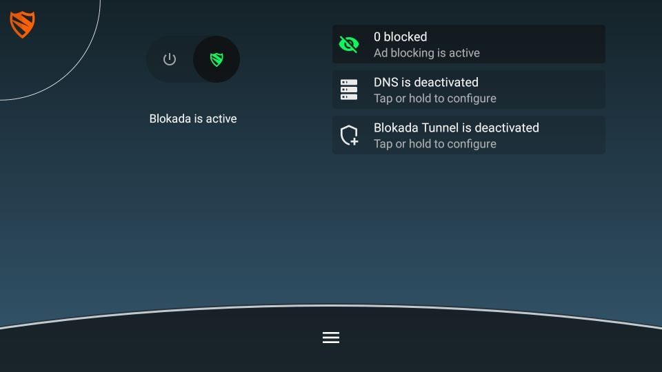 turn on Blokada on firestick to block ads