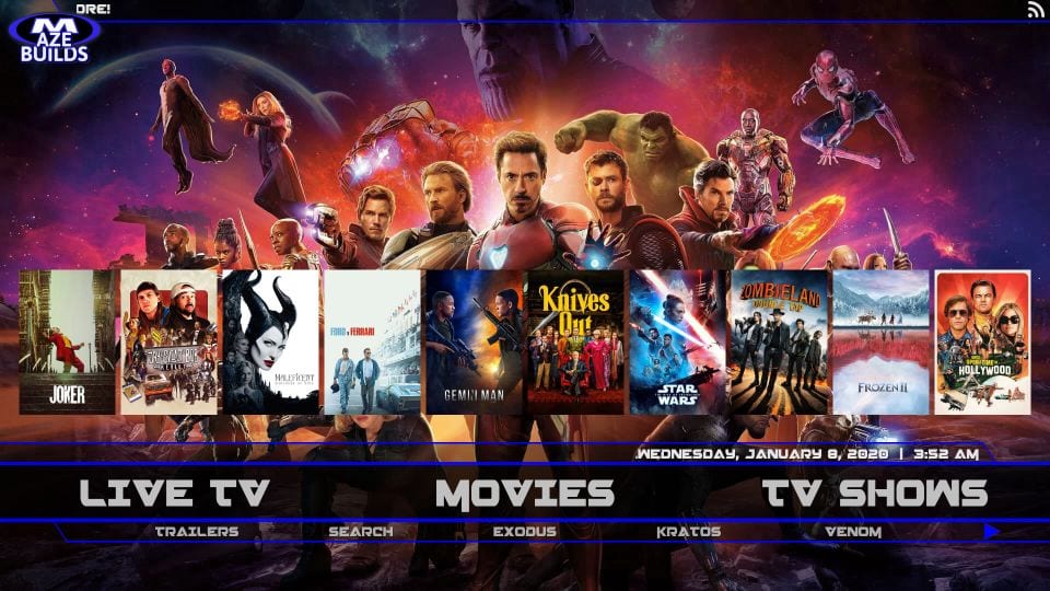 maze build for kodi