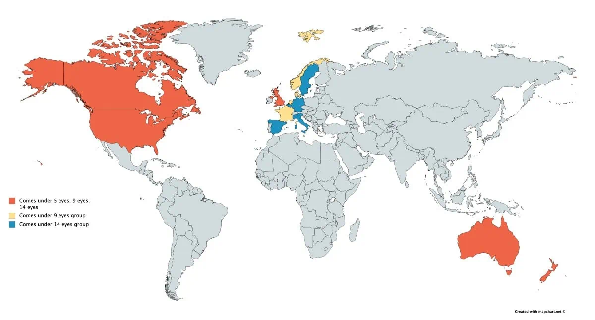 5 eyes countries