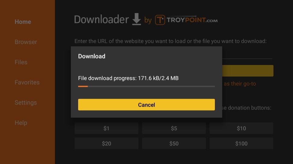 downloading megbox hd app on amazon firestick