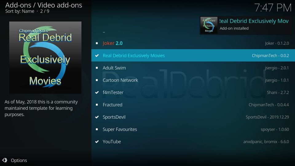 How to Install Real Debrid Exclusively Movies Kodi Addon Fire Stick Tricks