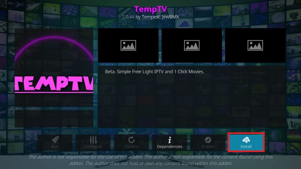 How to Install TempTV Kodi Addon in Easy Steps (2021) 27 click install