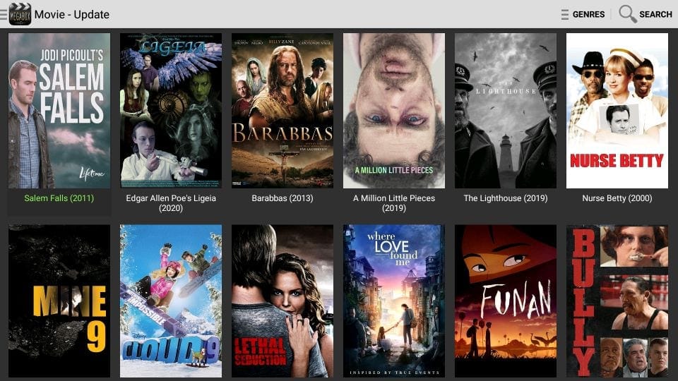megbox hd apk interface