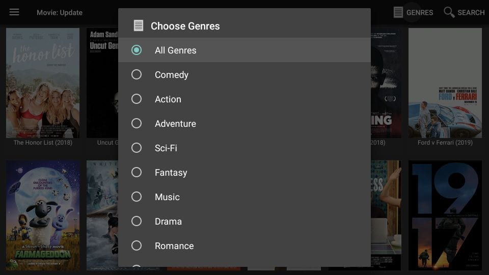 choose genres