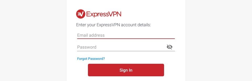 sign in to express vpn