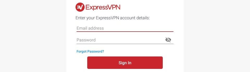 expressvpn login