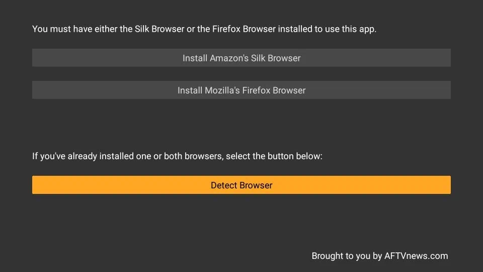 Amazon firestick browsers