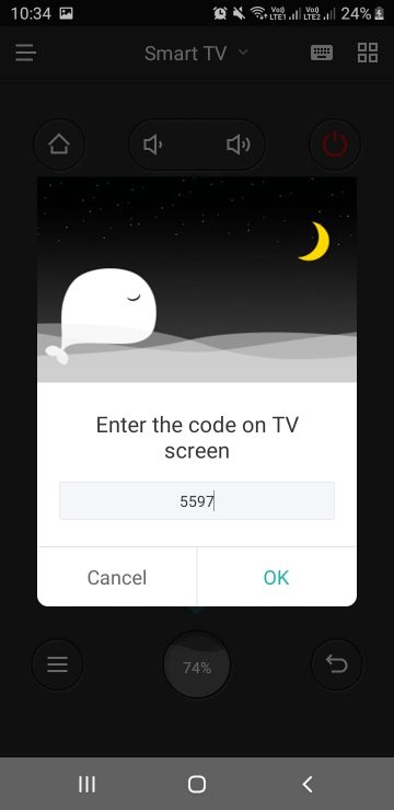 4 digit code on mobile