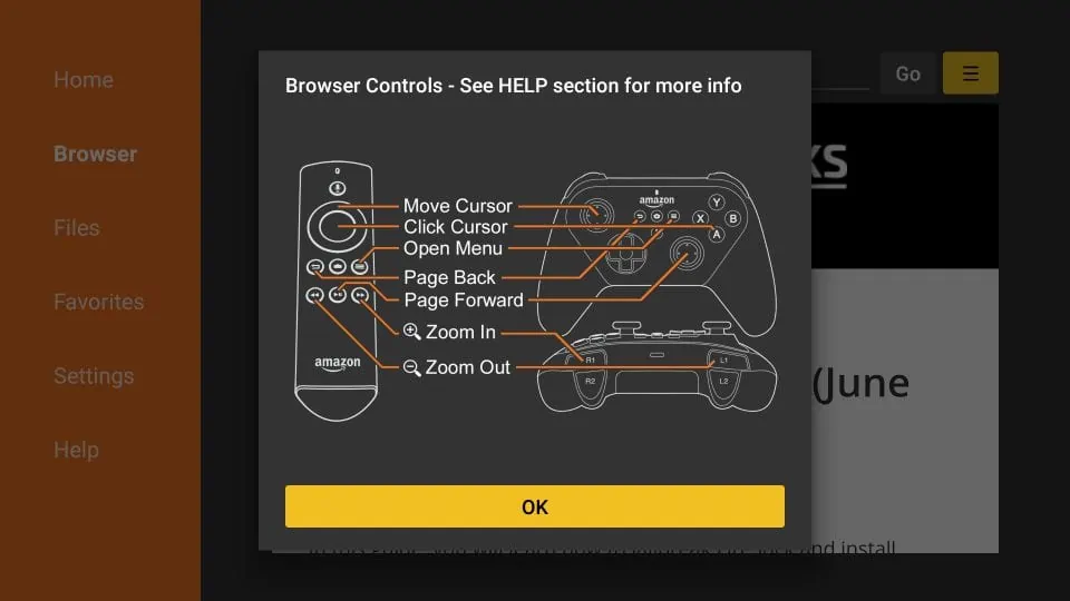 browser controls