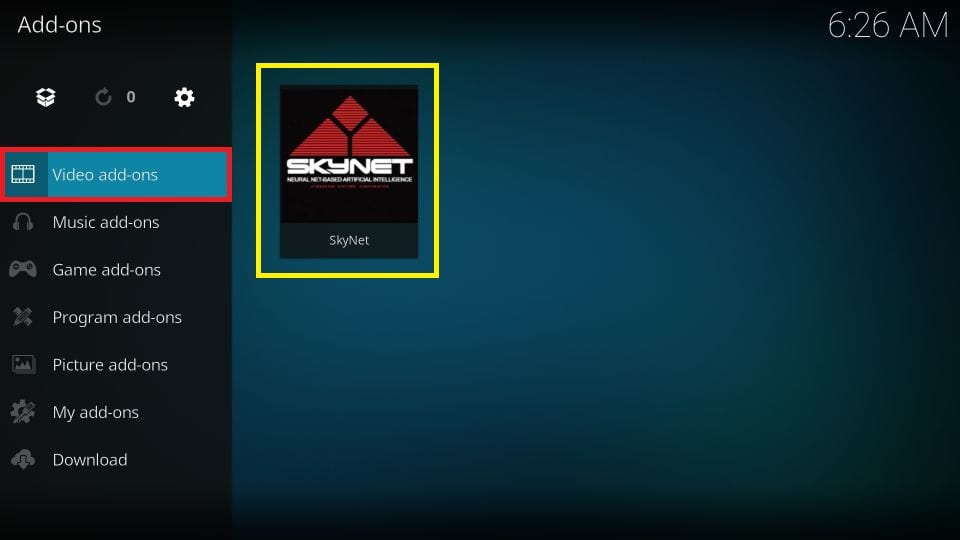 How to use Skynet addon on kodi