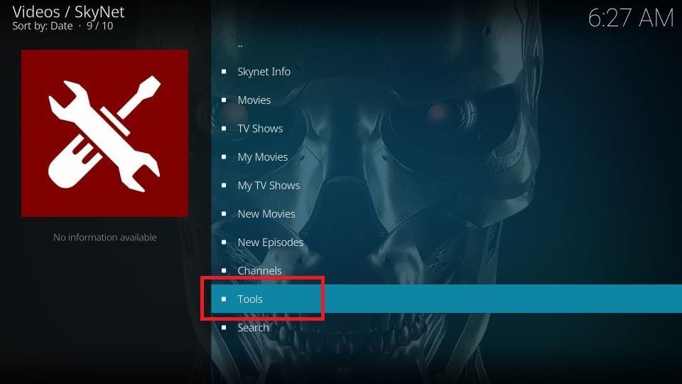 Use Skynet kodi addon