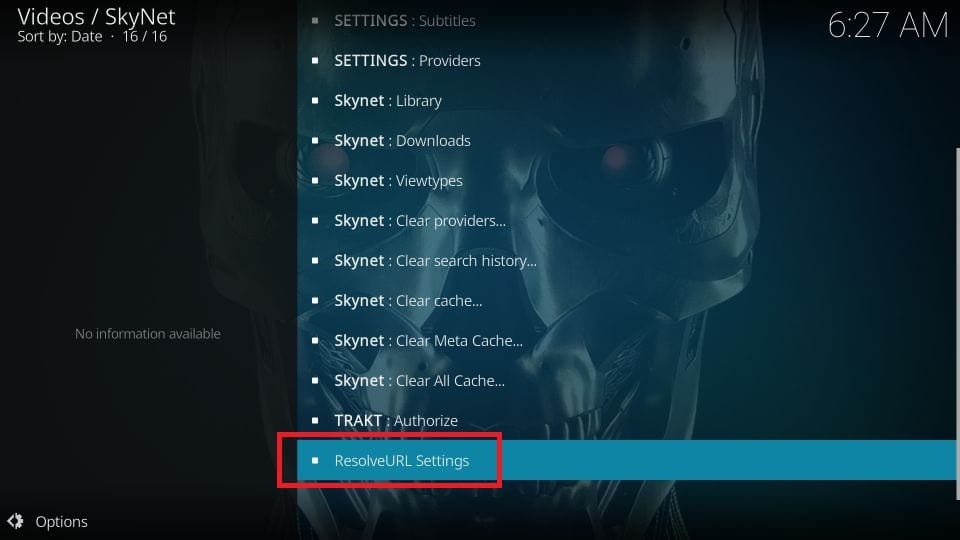 resolve url settings