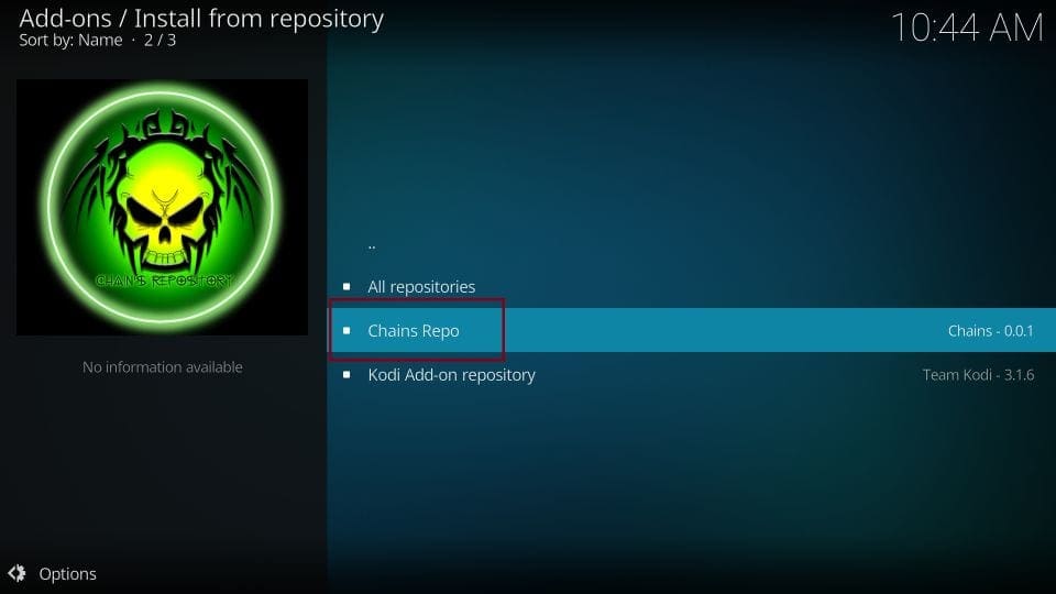 chains repo