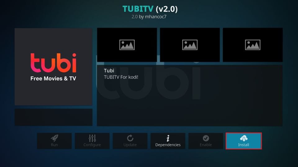 how to install tubi tv on kodi