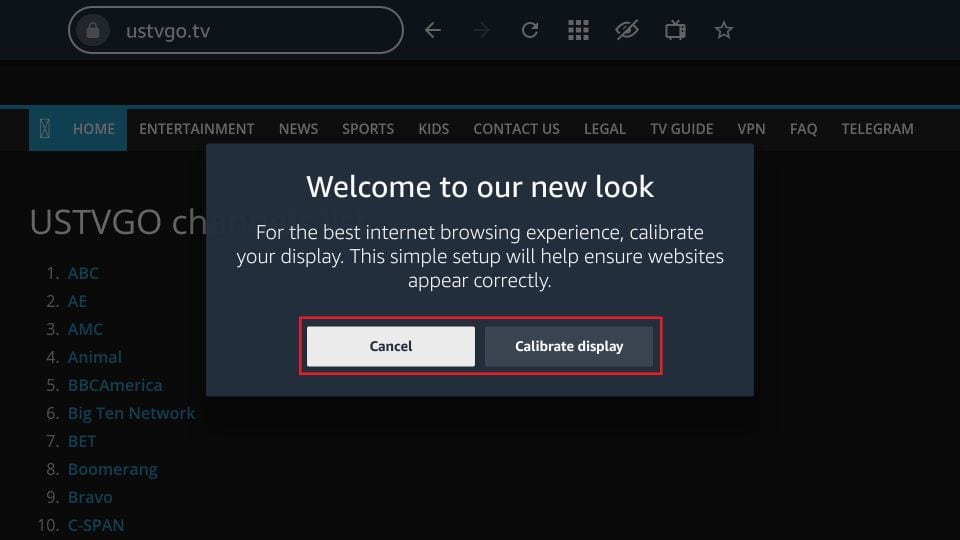USTVGO for Firestick How to Watch USTVGo.TV IPTV for Free 24. calibrate dis...