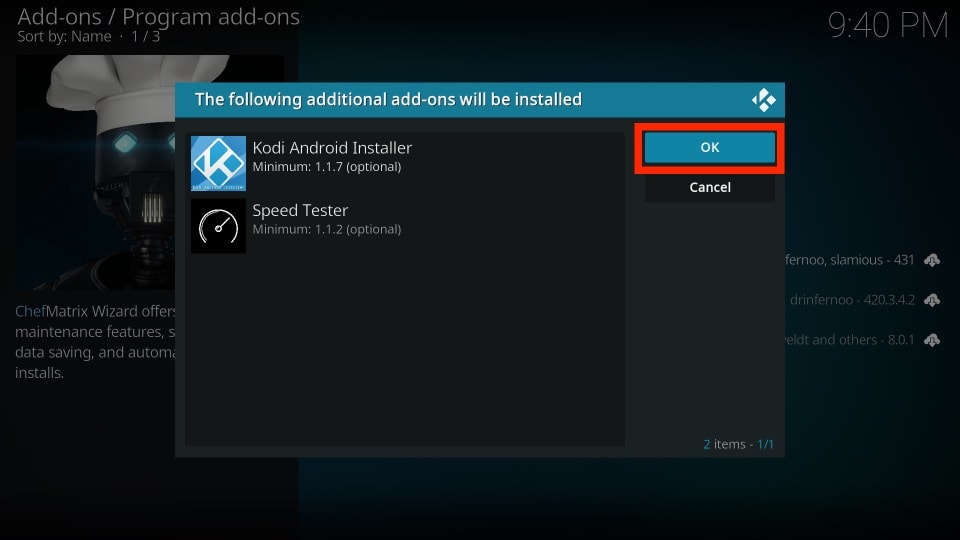 install equinox kodi build