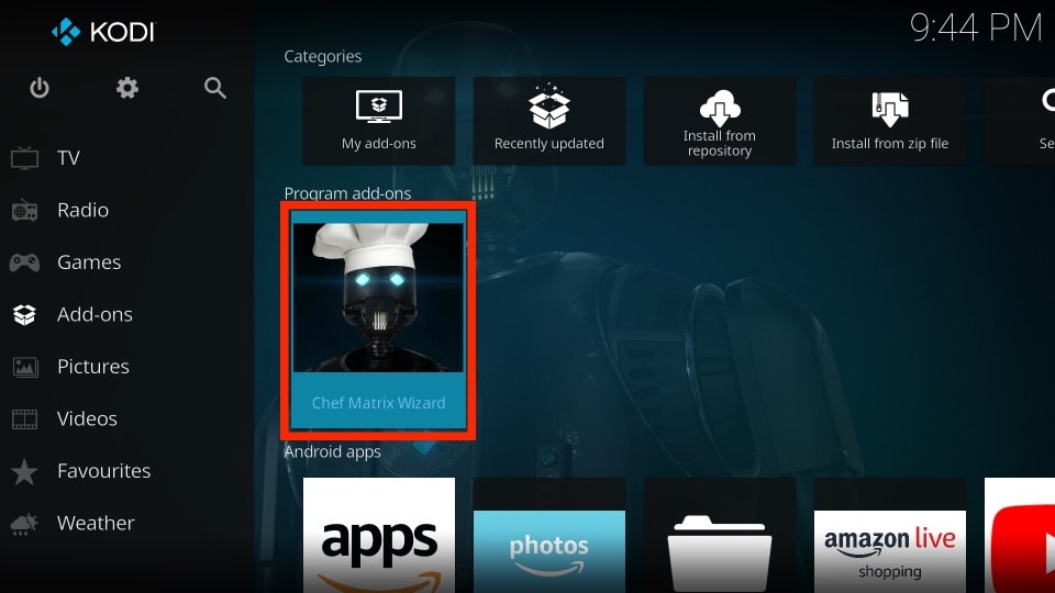 how to get equinox kodi build