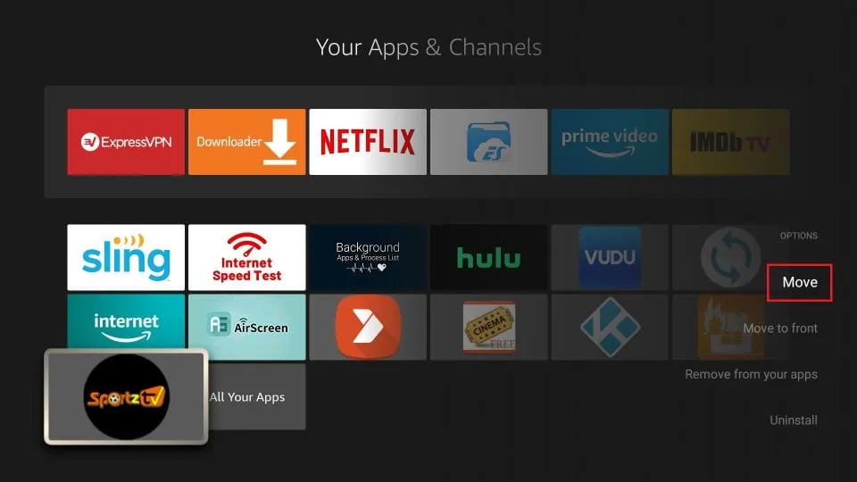 download sportz tv for firestick