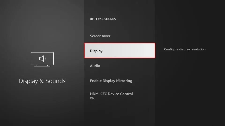 best display setting for amazon firestick