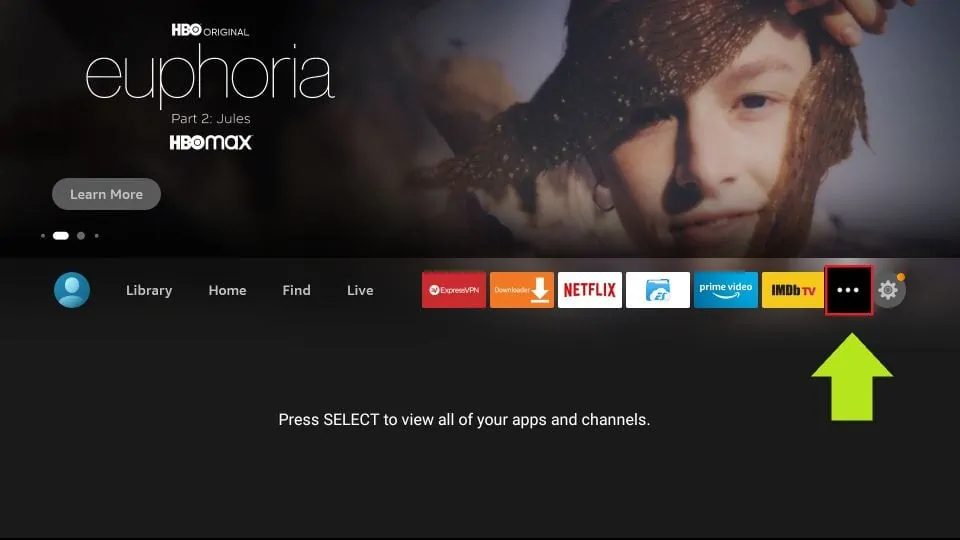select the button