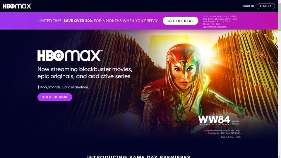 sign up for hbo max on firestick