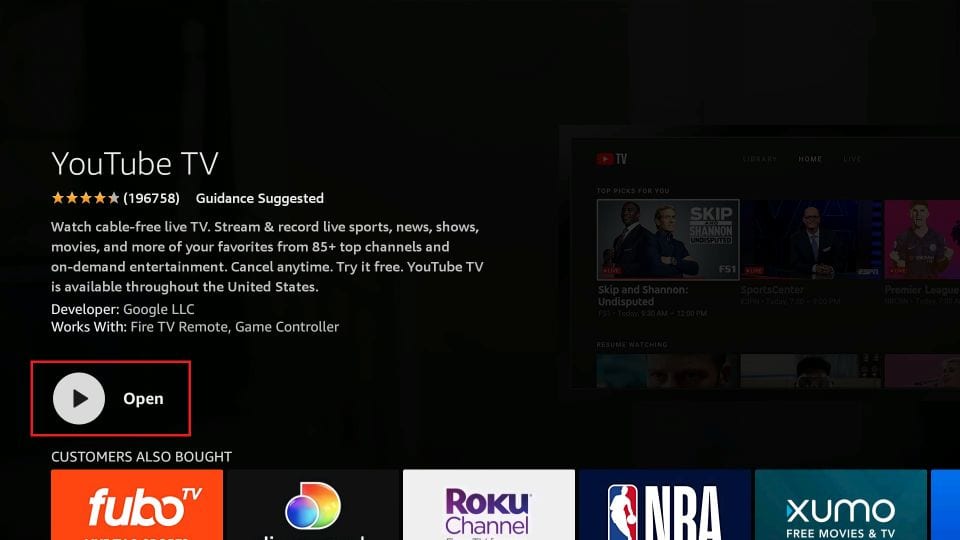 youtube tv firestick