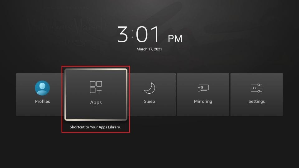 firestick apps menu