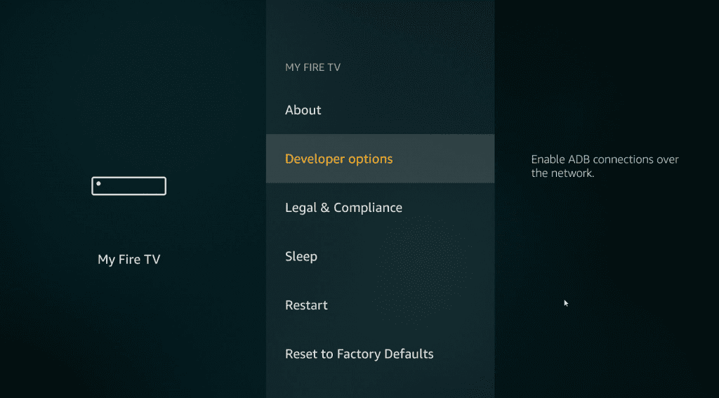 developer options