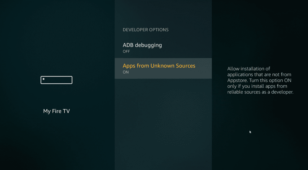 apps from unknown sources