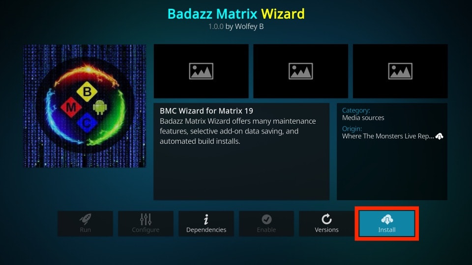 how to install bmc builds on kodi