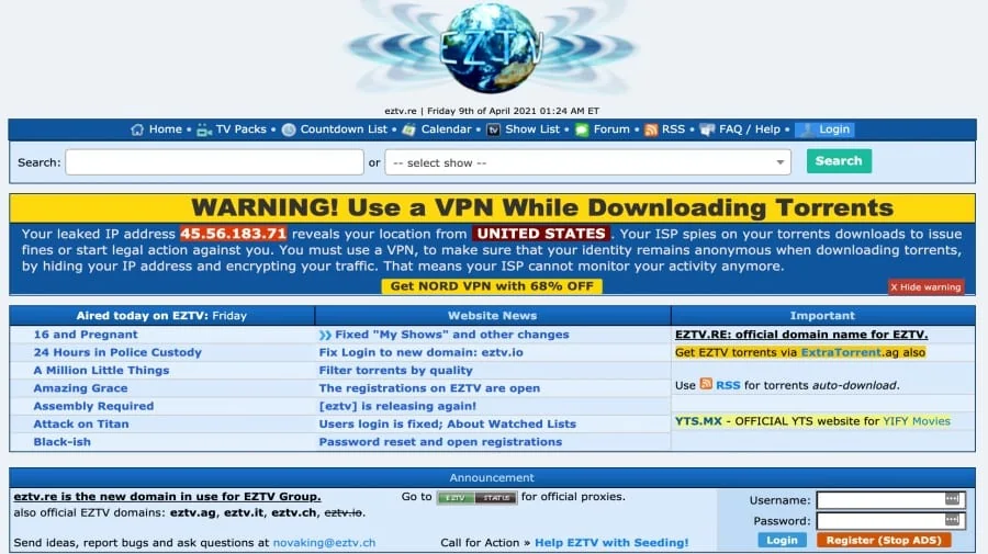 best torrent site for Tv shows