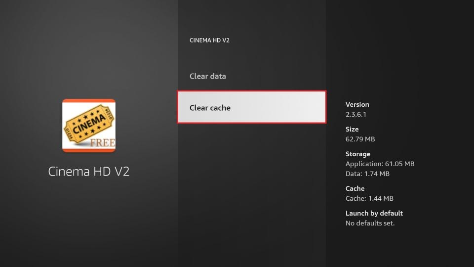 clear cache to fix cinema apk buffering problem
