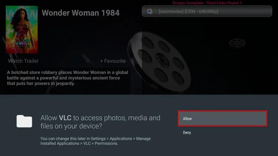 allow vlc to access photos and media on firestick